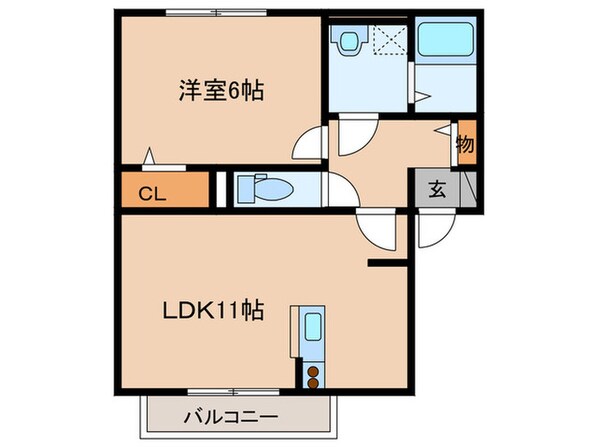 サンライズ御井の物件間取画像